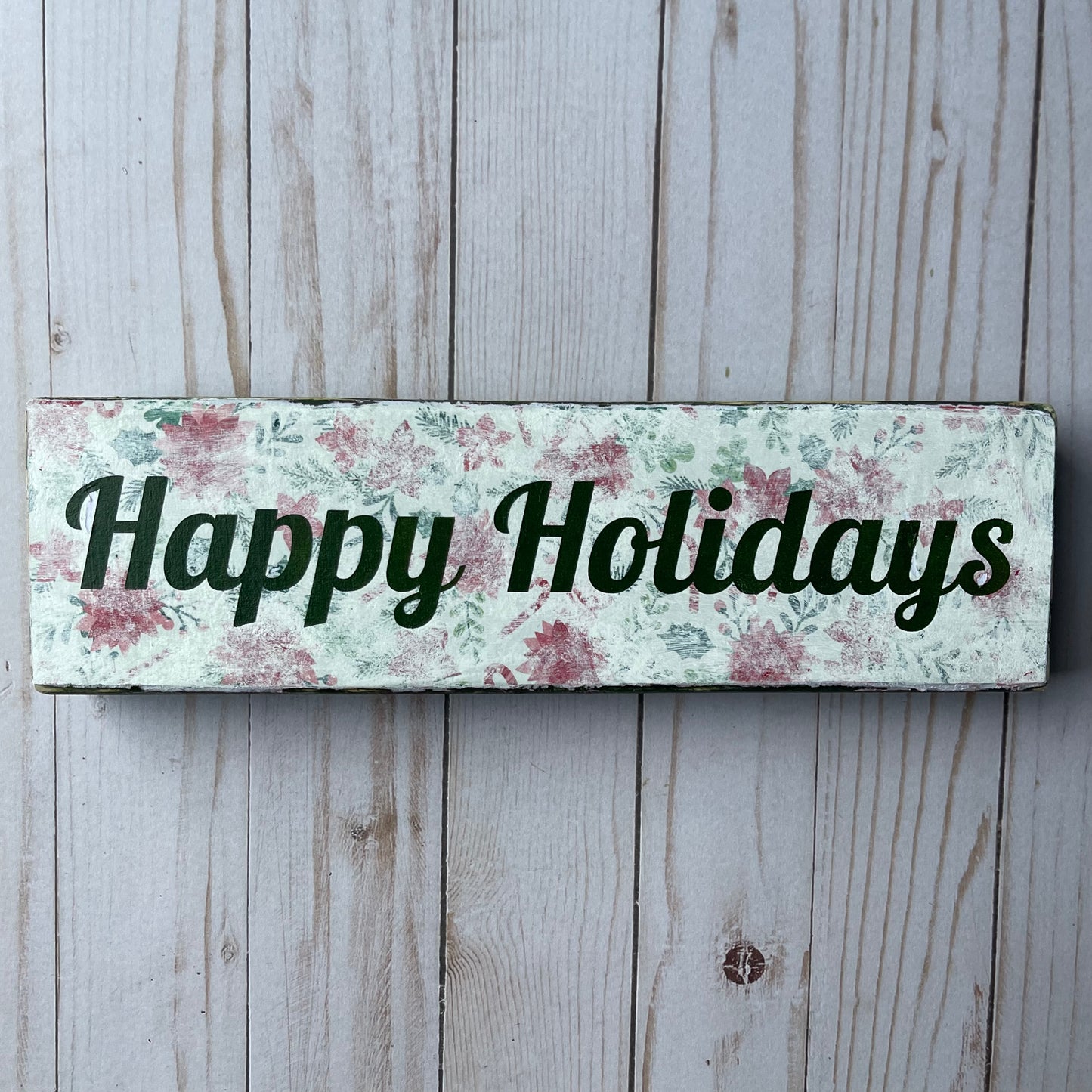 Happy Holidays Shelf Sitter