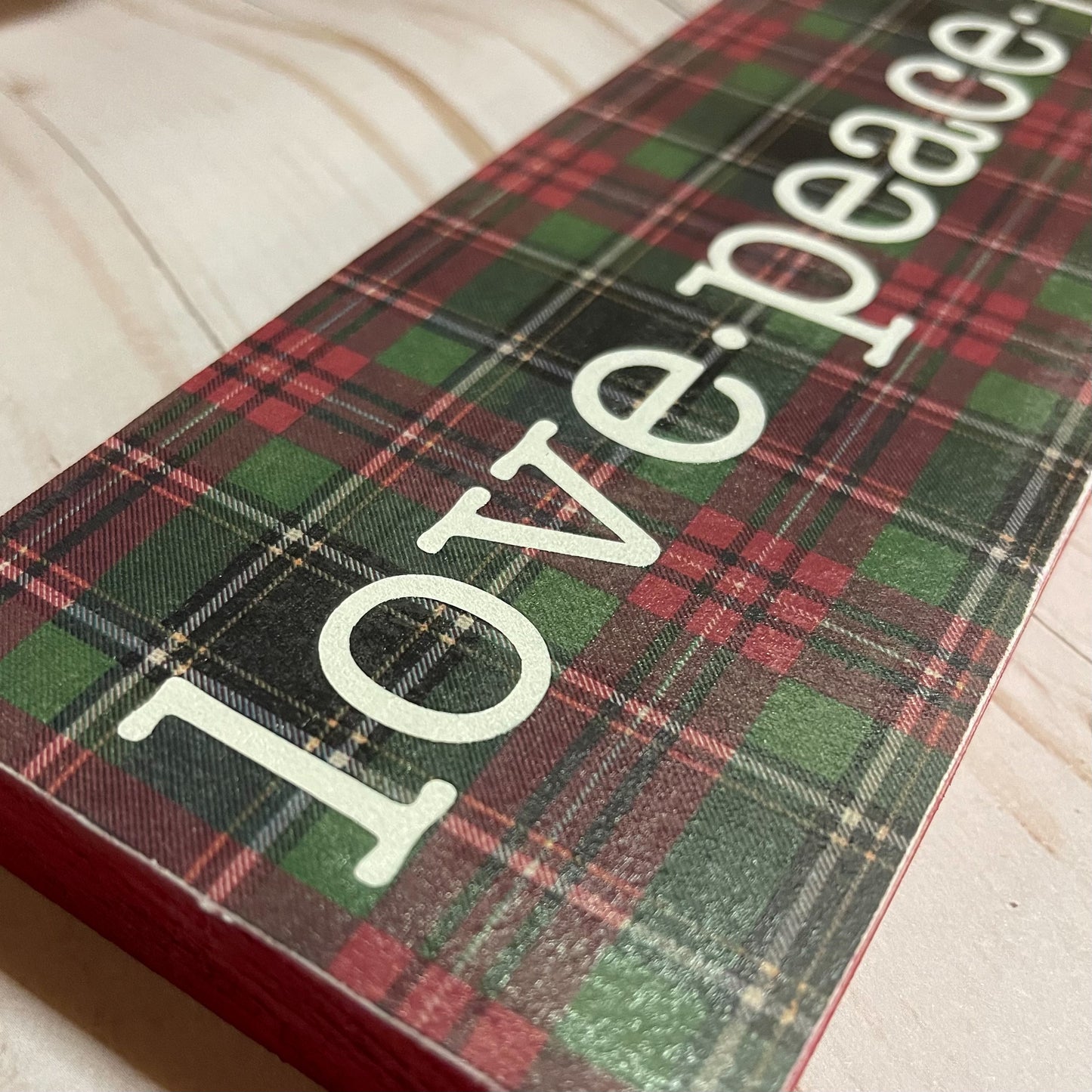 Love Peace Joy Shelf Sitter