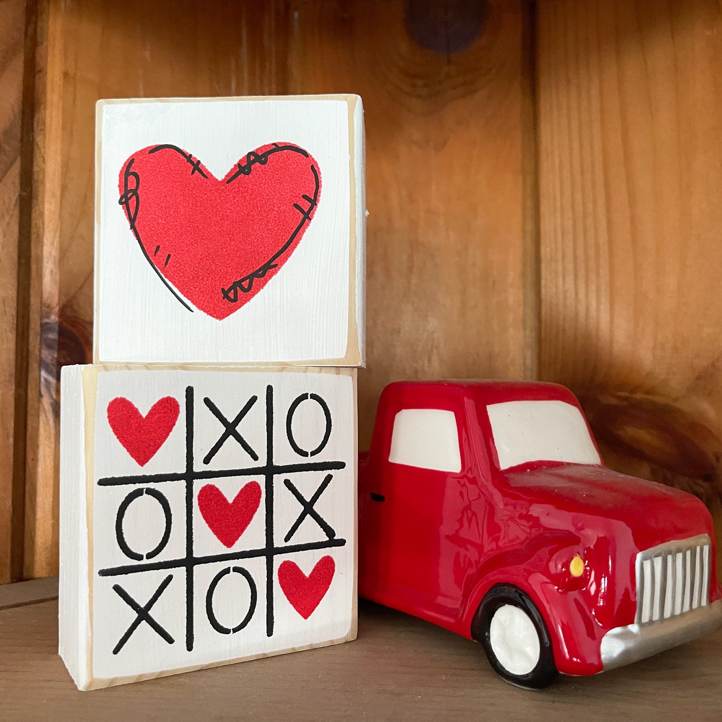 Double Sided Valentine Block