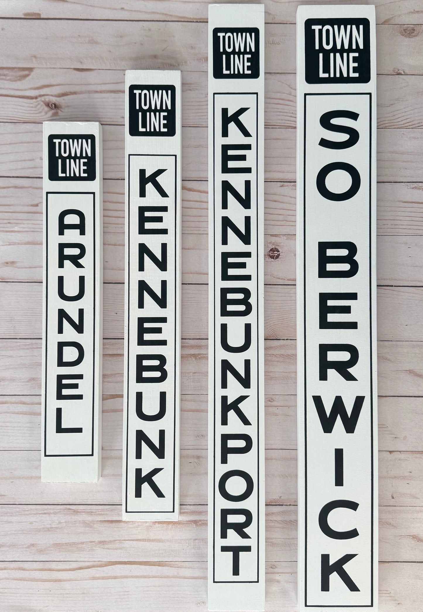 Maine Town Line Signs