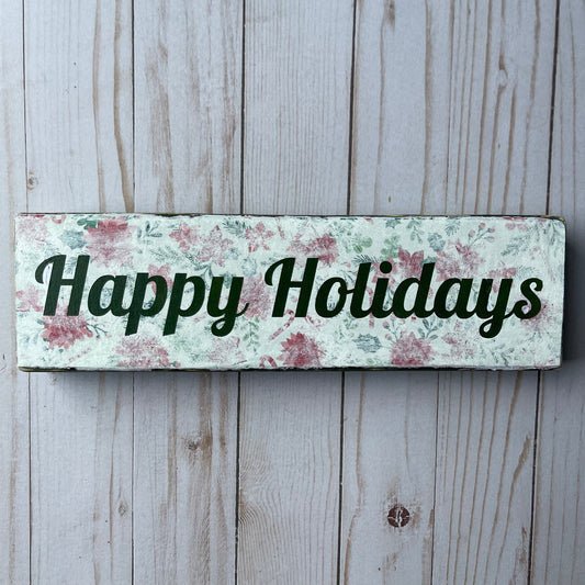 Happy Holidays Shelf Sitter
