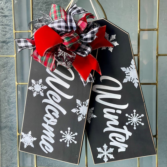 Welcome Winter Doorhanger Tags