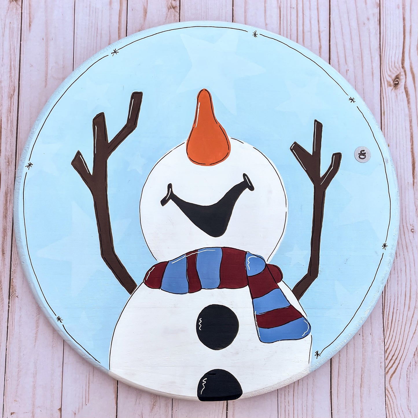 Snowman Door hanger