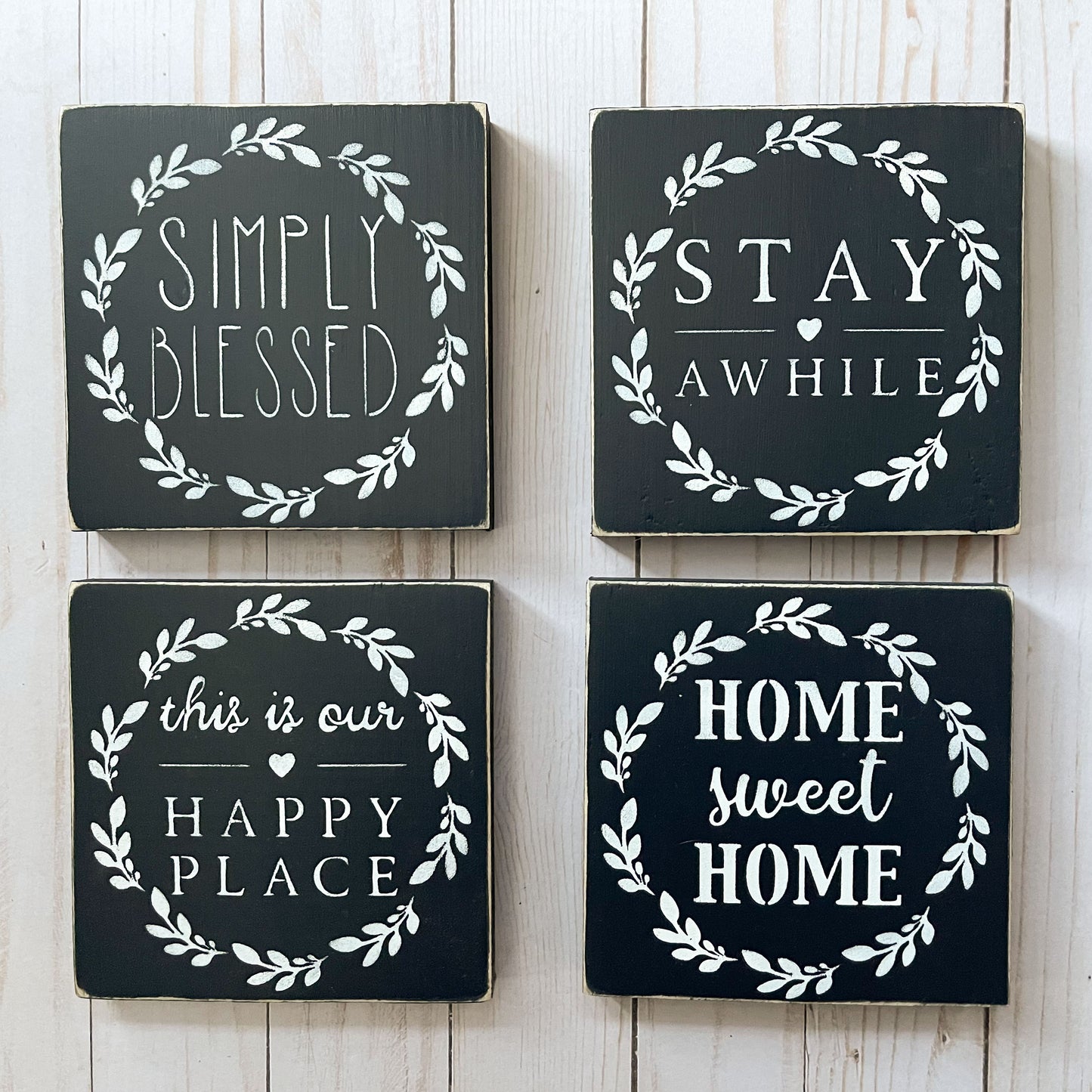 Home Sweet Home Collection of 4 Signs