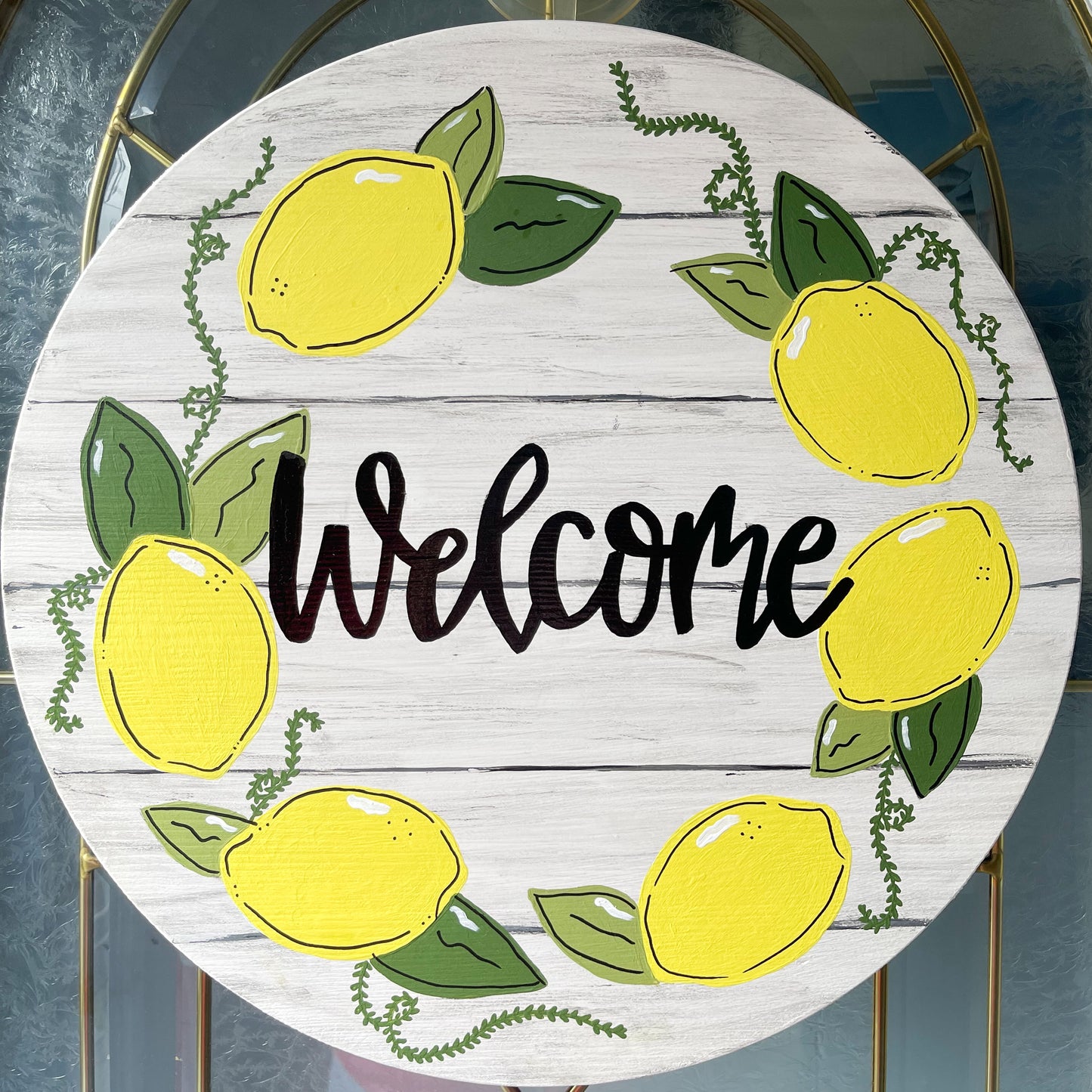 Lemon Welcome Doorhanger
