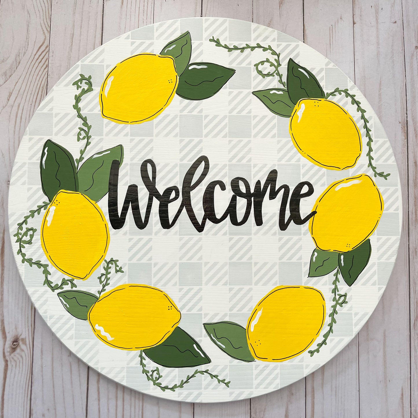 Lemon Welcome Doorhanger