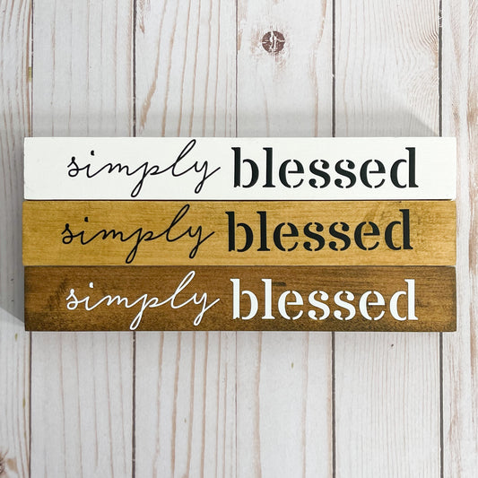 Simply Blessed Shelf Sitter