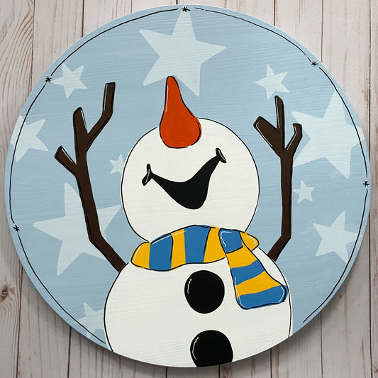 Snowman Door hanger